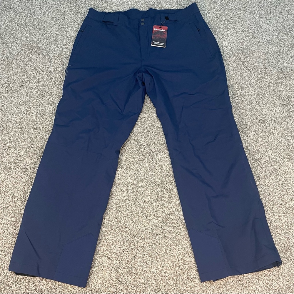Men's Ski Pants Moosejaw Insulated Navy Blue Snowboarding Winter Outdoor Gear